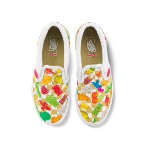 VANS × HARIBO联名CLASSIC SLIP-ON中大童帆布鞋