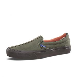 VANS（范斯）TH SLIP-ON 66 LX 棕绿色classic经典款男女款浅口帆布鞋
