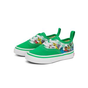 VANS × SESAME STREET联名AUTHENTIC ELASTIC LACE小童帆布鞋