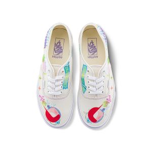 VANS × 亚洲艺术联盟系列  NUTTSH联名AUTHENTIC男女帆布鞋