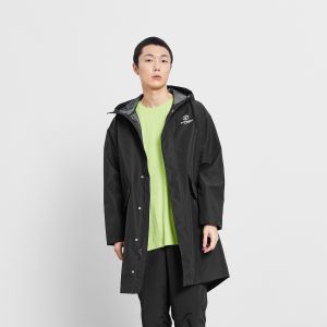 男款长袍夹克(黑色)