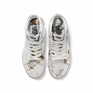 VANS×REALTREE联名系列SK8-HI女士高帮帆布鞋
