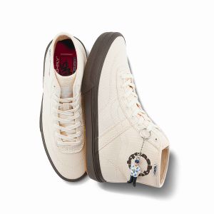 VANS × QUASI联名CROCKETT HIGH DECON男女职业滑板鞋