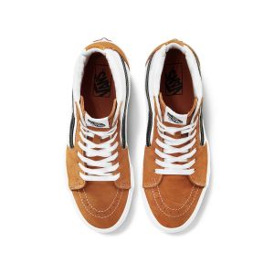 SK8-HI 男女同款高帮板鞋(橙色/白色)